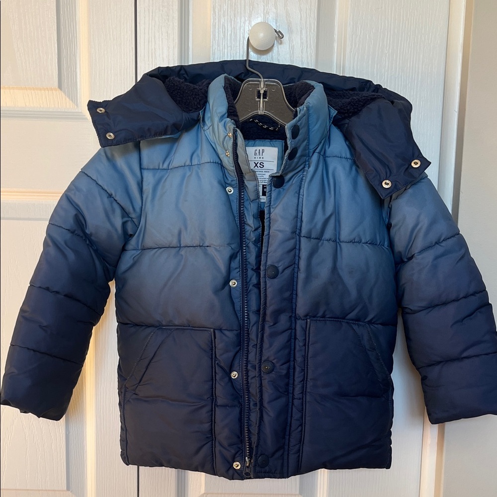 GAP Kids Navy Puffer Coat